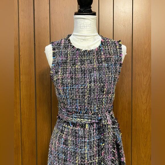Cinq à Sept Rochelle Belted Tweed Minidress size 0 - Picture 13 of 15